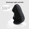 thumbnail image 4 of House Spesoul Fuzzy - Zapatillas de interior para mujer y hombre, color negro, 4 of 6