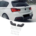 thumbnail image 1 of 2Pcs Rear Bumper Side Spoiler ABS Rear Bumper Lip Diffuser Rear Side Diffuser for 1 Series F20 M Sport 2015 - 2019, 1 of 7