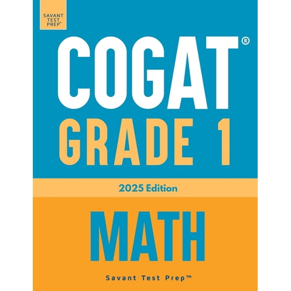 COGAT Grade 1 Math: 3 Practice Tests - Level 7, (Paperback)