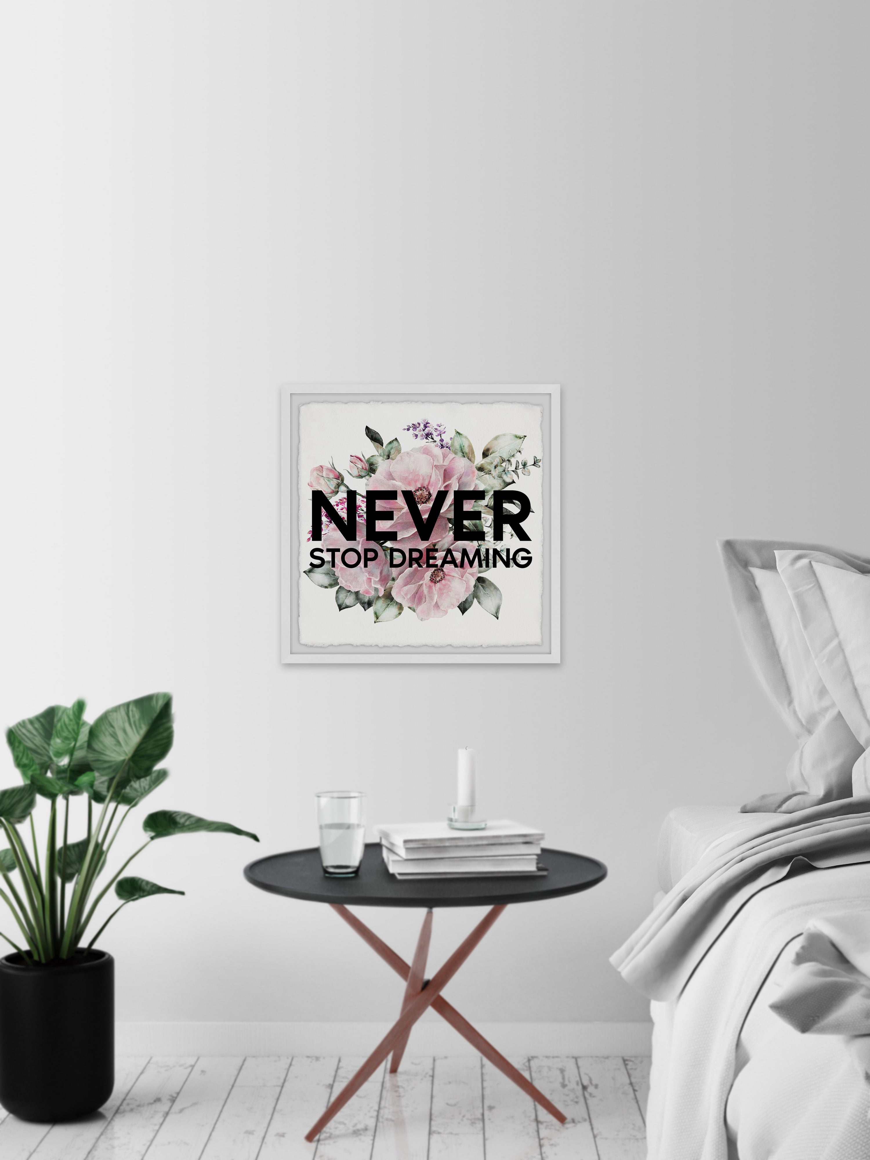 Marmont Hill Never Stop Dreaming Iii Framed Wall Art, 32.00" x 1.50"