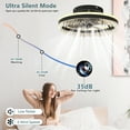 thumbnail image 6 of Miniyam Low Profile Ceiling Fan with Light – Dimmable LED, 3 Color Temperatures (3000K/4000K/6500K), Quiet 35dB DC Motor, Reversible Blades, Timer & Memory Function, 6 of 9