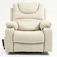 thumbnail image 2 of LEGAHOME Large Lift Chair with Heated and Massage Functions, Extended Fabric Lift Recliner Relax Sofa with 2 Remotes and 2 Cup Holders, Oversize Electric Power Lounge Chiar for Elderly Big Men, White, 2 of 8