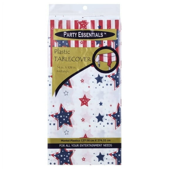 1 - Party Essentials 54″ X 108″ Rectangular Table Covers – Stars