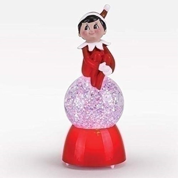 elf on the shelf christmas color changing snow globe by roman Walmart