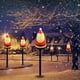 thumbnail image 4 of Solar Estaca Papá Noel LED Copo Nieve Navidad Luces Al Aire Libre Con Copos IP65 A Prueba para Patio Césped Rojo, 4 of 9