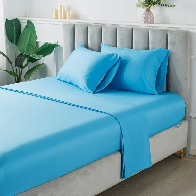 Bettwäsche Sets Mainstays Solid Blue 7 Teiliges Bett In Einer