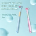 thumbnail image 3 of YiFudd 3-Headed Toothbrush Autism Sensory Toothbrush for Child/adults, Three Bristle Travel Toothbrush - Angled Bristles Clean Each Tooth, Complete Teeth and Gum Care, Soft and Gentle, 3 of 7