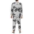thumbnail image 5 of Kll Gray Tractor Sleepwear Mens Flannel Pajamas,Long Cotton Pj Set, 5 of 9