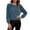 Blue, variant on Kukoosong Women's Blouses Dressy Casual Tops,Women Solid Color Elegant Metallic Velvet Long Sleeve Top
