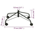 thumbnail image 4 of vidaXL Christmas Tree Stand with Wheels 77x71x25 cm, 4 of 4