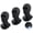 Long Black, variant on 3 Pcs Ice Silk Balaclava, Cooling Sun Protection Mesh Face Mask for Cycling, Motorcycle & Ski