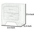 thumbnail image 5 of 2 Drawer Wooden Nightstand with Metal Handles and Bracket Legs, Brown- Saltoro Sherpi, 5 of 6