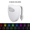 thumbnail image 4 of Mistaha 8-Color Smart Bathroom Toilet Night Light LED Body Motion Activated On/Off Seat Sensor Lamp, 4 of 8