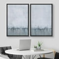 thumbnail image 4 of IDEA4WALL Framed Canvas Print Wall Art Set of 2 Watercolor Pastel Duotone Blue Landscape Abstract Modern Art Decorative Contemporary Artwork for Bedroom, Office, Hotel - 16"x24"x2 Panels Black, 4 of 5