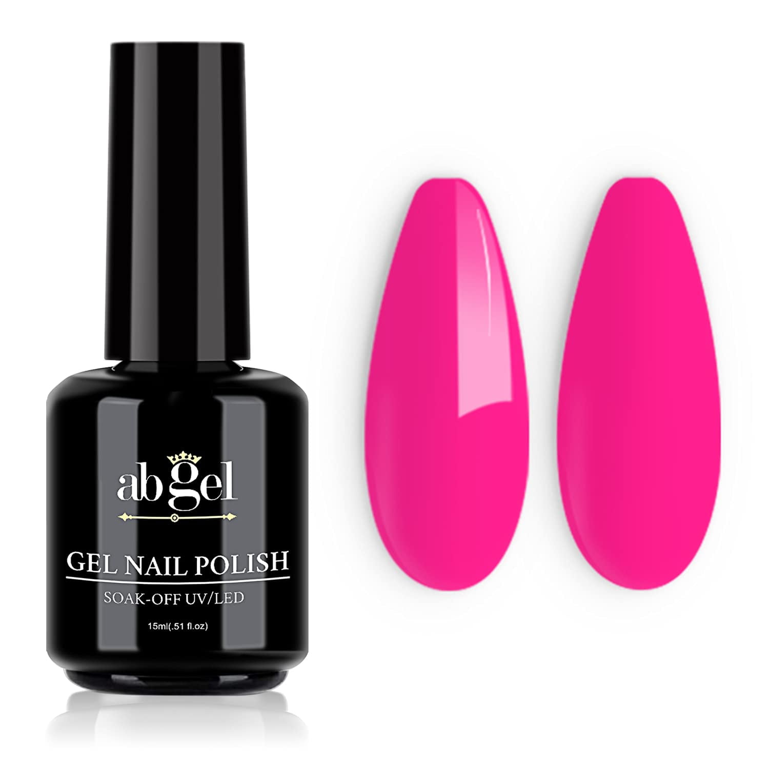 ab gel Pink Gel Nail Polish 15ml Spring Summer Soak Off UV LED Gel