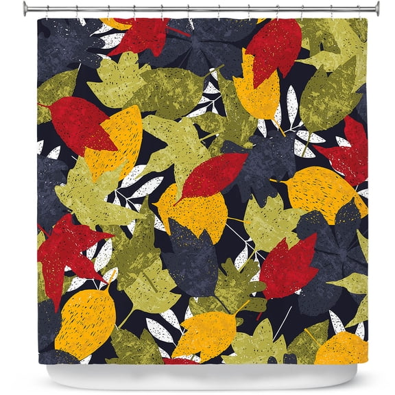 Shower Curtains 70" x 93" from DiaNoche Designs by Metka Hiti - Autumn Leafs