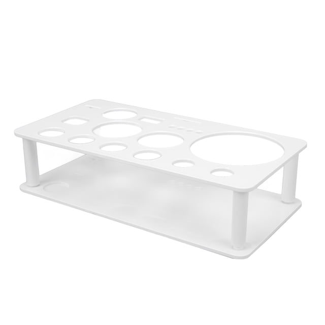 Soporte Para Kit De Barman, Soporte Para Kit De Barman, Soporte Para Herramientas De Barman De Plástico Multiusos, Desmontable, Ahorra Espacio, Para Bar, Hogar, Blanco