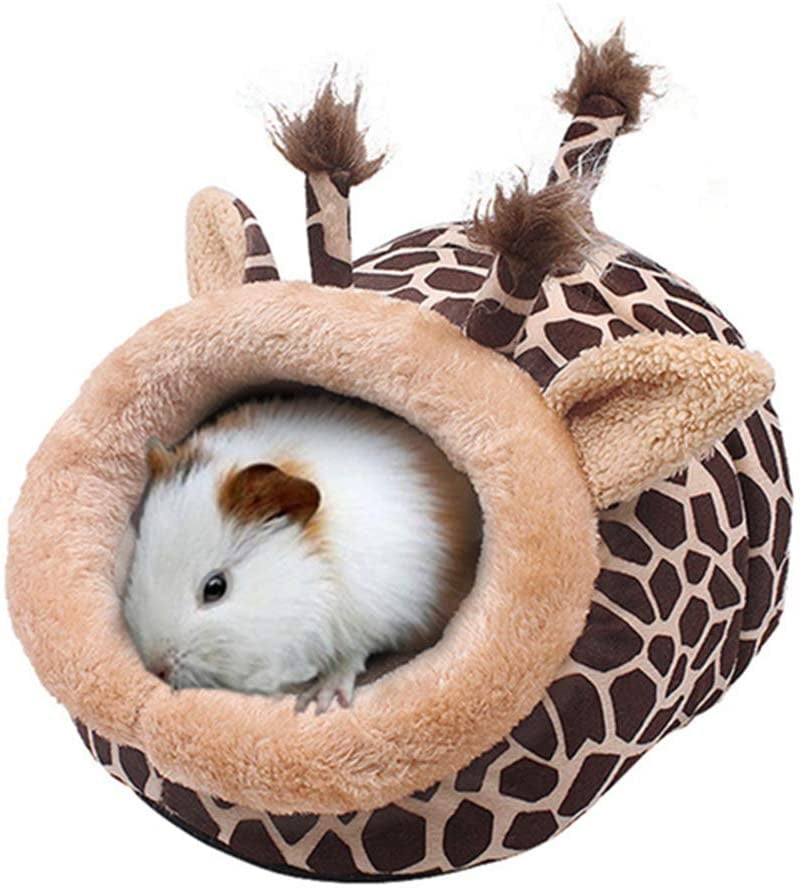 Guinea Pig Hideout Tunnel House for Small Animal Hideout Tube Cage Accessories for Guinea Pig Rat Mice Chinchilla Ferret Hamster Flying Squirrel Playing Sleeping Resting Warm Nest Habitats 