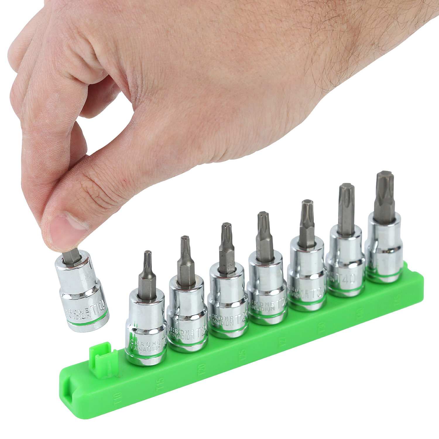 Hyper Tough 9-Piece Star Socket Bit Set, 3/8 Inch photo 8
