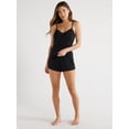 thumbnail image 2 of Sofia Intimates Women's and Plus Modal Cami and Shorts Pajama Set, 2-Piece, Sizes XS-3X, 2 of 6