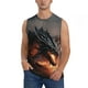 thumbnail image 1 of Balery Fiery Black Dragon Attack Camisetas sin mangas para hombre, absorbe la humedad y protege contra el mal olor.-3X-Large, 1 of 7
