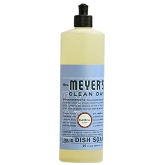 Mrs. Meyer's Clean Day Liquid Dish Soap, Bluebell Scent, 16 Fl Oz Bottle