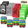 Game On Party Supplies Favors 24 Pieces Video Game Goodie Bags and 24 Pieces Video Game Bracelets Wristbands For Kids Birthday Video Game Party Supplies Favors