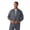 STEEL, variant on Landau ProFlex Tailored Fit Stretch 3-Pocket Warm-Up Scrub Jacket for Men 3170