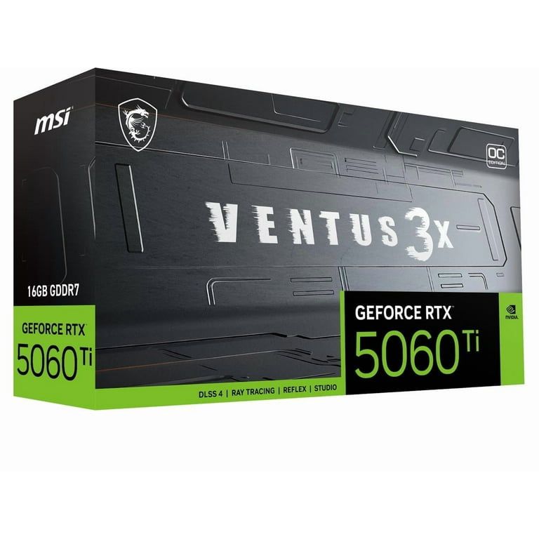 MSI NVIDIA GeForce RTX 5060 Ti Graphic Card - 16 GB GDDR7 - 7680 x MSI NVIDIA GeForce RTX 5060 Ti Graphic Card - 16 GB GDDR7 - 7680 x