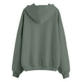 thumbnail image 5 of Basic Zip Up Hoodie for Women 2026 Trendy Casual Full Zipper Plain Cardigan Hooded Sweatshirt with Pockets Jacket Outerwear, 5 of 5