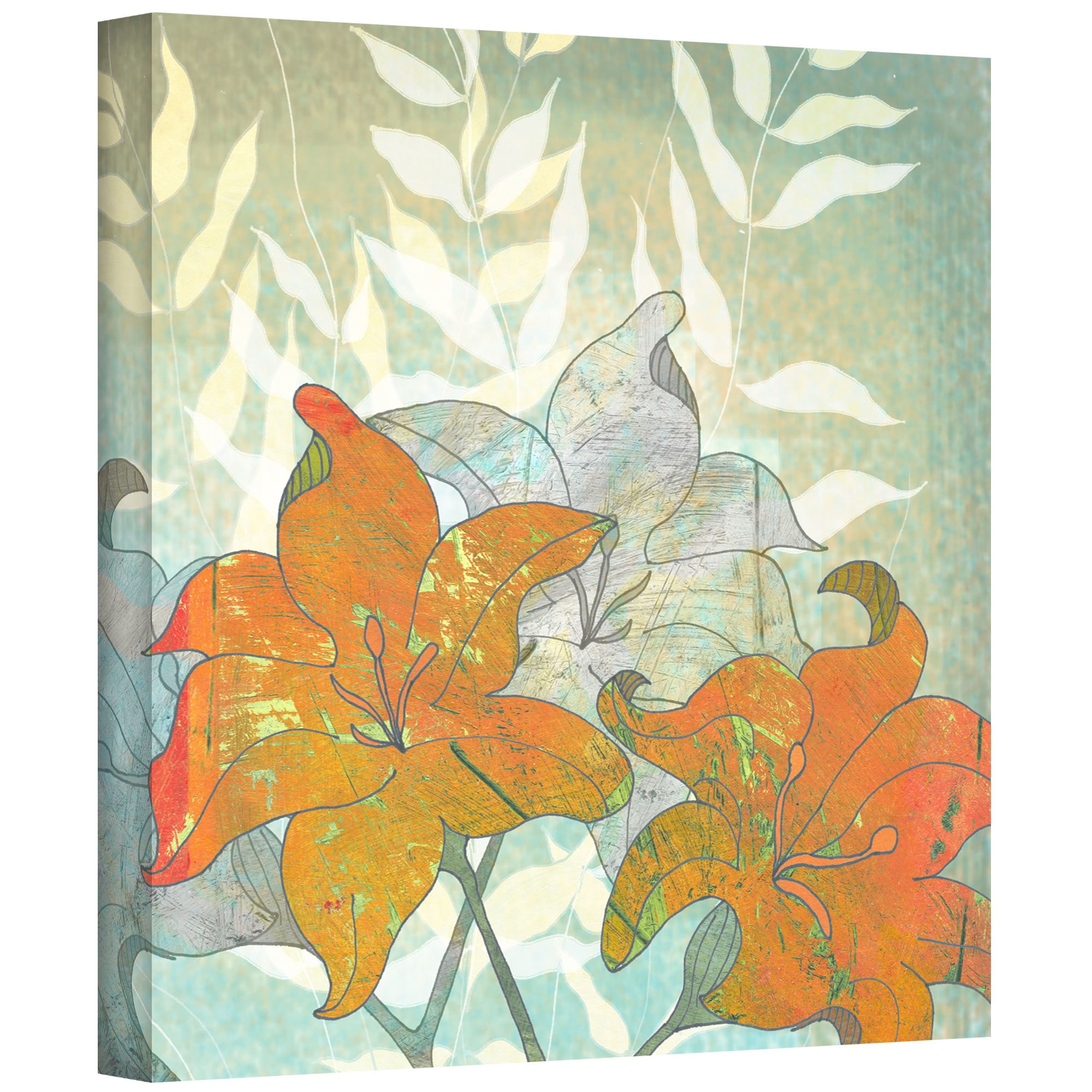 ArtWall Jan Weiss "Day Lilies" Gallery-wrapped Canvas