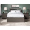 thumbnail image 4 of Mission Platform Bed with Flat Panel Foot Board and 2 Urban Bed Drawers in Gray, 4 of 10
