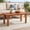 Brown, variant on Costway 35.5" Wooden Coffee Table with Slatted Tabletop Rectangular Outside Table for Deck