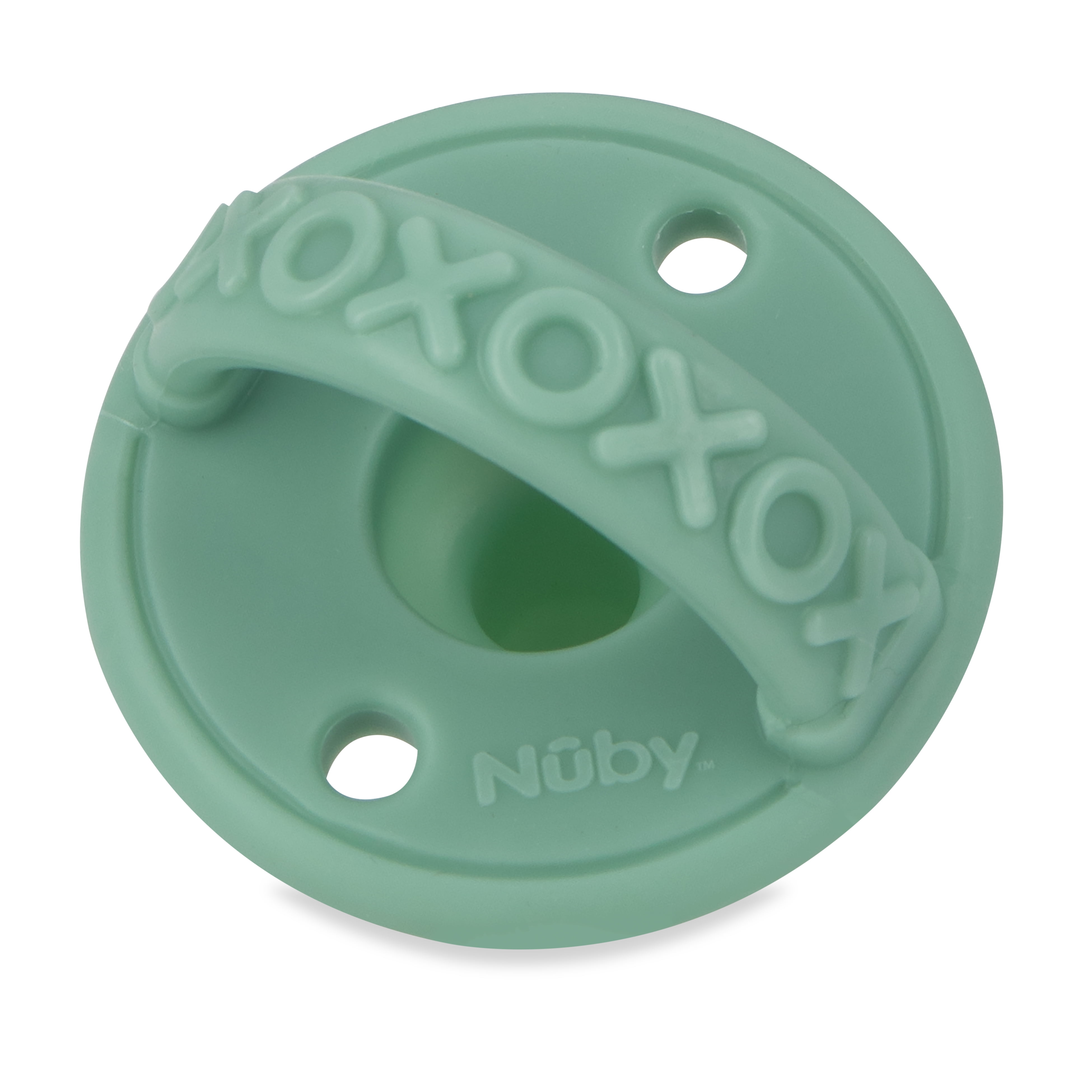 Nuby 3-D Sili Soother Baby Pacifier, XOXO and Stars, 2 Pack