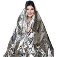 thumbnail image 4 of Emergency Blanket Thermal First Aid Survival Silver Foil Waterproof Rescue, 4 of 6