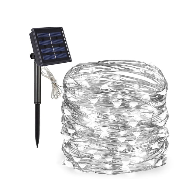 Cadena De Luces Led De Energía Solar, Resistente Al Agua, Para Exteriores, Jardín, Cadena De Luces, Festival De Navidad, Celebración, Decoración, Luces De Cadena, Alambre De Cobre Para Patios Guardurnaity HA025366-05