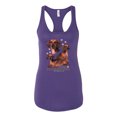 thumbnail image 2 of If It's Not a Dachshund It's Just a Dog Gift | Womens Dog Lover Jersey Racerback Tank Top, Purple Rush, X-Large, 2 of 3