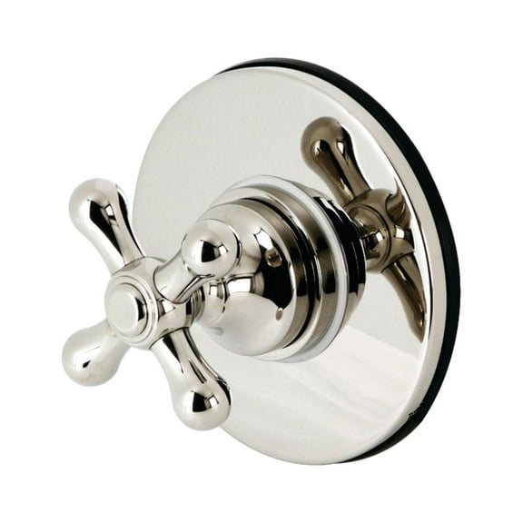 Kingston Brass KS3036AX 3-Way Diverter Valve with Trim Kit, Polished Nickel