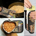 thumbnail image 5 of Yayeee Oven Mitts and Pot Holder Set of 2 Heat Resistant Kitchen Gloves Baking Hot Pad, Bright Skeleton, 5 of 5