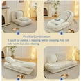 thumbnail image 6 of Human Dog Bed for Adult & Pets, Convertible Lazy Sofa Bed, Human Size Pet Bed Sofa with 5 Adjustable Position, Comfy Tatami Bean Bag Lounge Chair with 2 Soft Pillows for Bedroom Living Room Office, 6 of 7