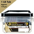 thumbnail image 4 of #9 X 2-1/4"" Sabredrive Tan Xl1500 Tornillos Para Cubierta Multiusos Star Drive Exteriores Recubiertos 1 Lb Aprox. 119 Piezas, 4 of 5