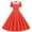 Red, variant on lcziwo Kids Girls Vintage Polka Dot 50's Girls Dress Short Sleeve Turn-Down Collar Swing Dress Party Dress Black 7 Years