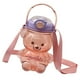 thumbnail image 1 of Botella de agua portátil con diseño de oso Kawaii para niños, con pajita y asa de transporte, correa de hombro ajustable para viajes al aire libre., 1 of 8