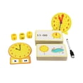 thumbnail image 3 of Reloj de enseñanza para decir la hora, reloj analógico, conjunto de aprendizaje de tiempo, actividad de tiempo para niños de jardín de infantes, 3 of 9