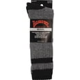 thumbnail image 2 of Railroad Sock Men's Black Stripe Wool Sock 2962 BK, 2 of 2