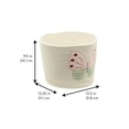 thumbnail image 3 of Cotton Rope Storage Basket with Boucle Butterfly Patch, 3 of 7