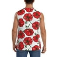 thumbnail image 4 of Haiem Men's Hand Drawn Tomatoes Print Tank Tops Summer Sleeveless Cut Off Workout T-Shirts Fitness Vest Athletic Undershirts-XX-Large, 4 of 8