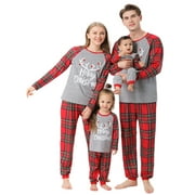 Huakaishijie Matching Christmas Pajamas for Family, Holiday PJs for Couples