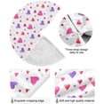 thumbnail image 2 of FMSHPON Valentine's Day Mother's Day Red Heart Love Xmas Christmas Tree Skirt Stand Mat for Holiday Party Decoration Indoor Outdoor 36 inches, 2 of 6