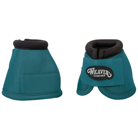 Large Weaver 2520D Ballistic Nylon No Turn Horse Leg Bell Boots Pair Turquoise